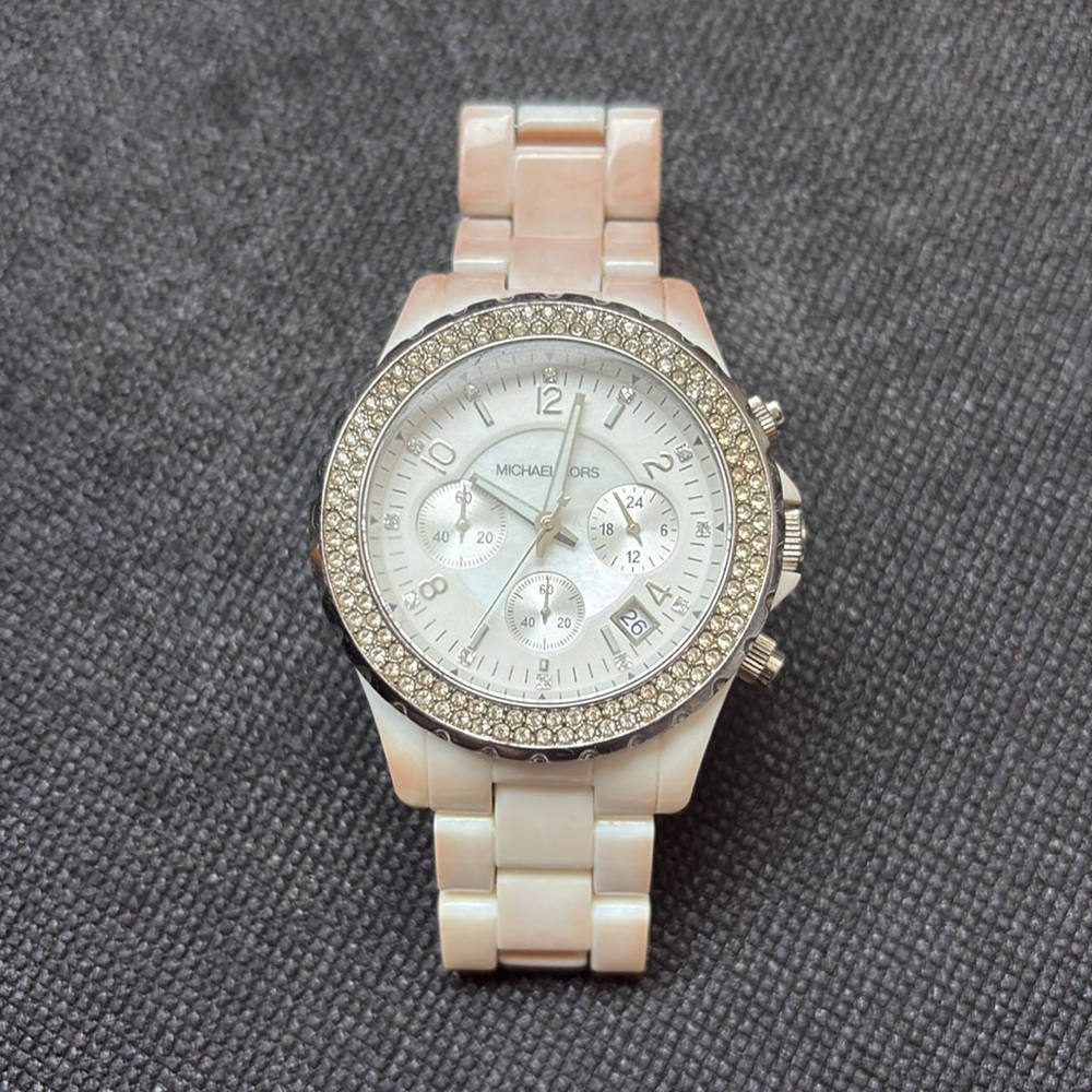 Michael Kors White Ceramic Women's Watch